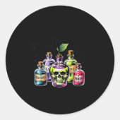 Grappig Kies Uw Gifappel Halloween Gothic Prin Ronde Sticker (Voorkant)