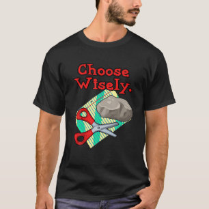 Grappig Kies wijselijk Rock Paper Scissors Humor T T-shirt