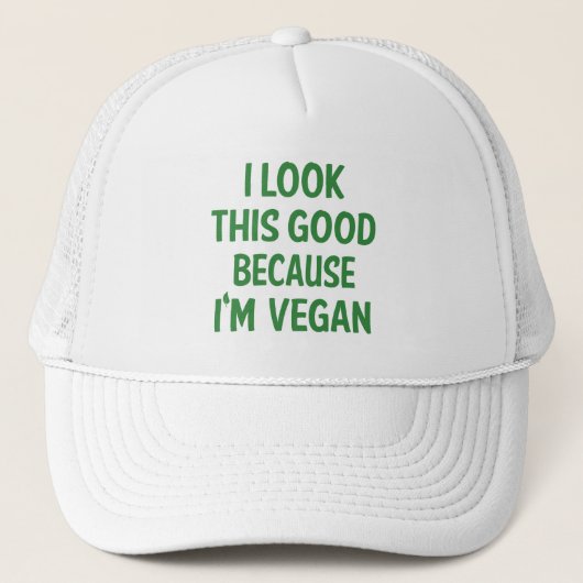 Grappig, kijk eens naar deze goede Vegan Quote Veg Trucker Pet (Voorkant)