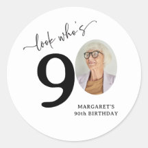 Grappig 'Kijk eens wie 90 is' Stijlvolle 90e verja