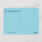 Grappig kijkend Toilet die vraagt hoe het gaat? Briefkaart (Achterkant)