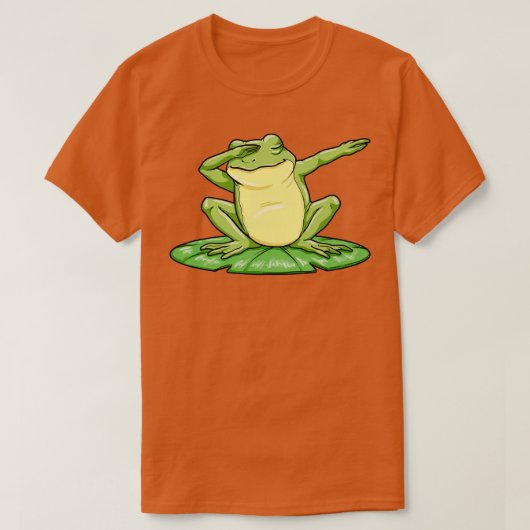 Grappig kikker bij dabbing t-shirt (Design voorkant)