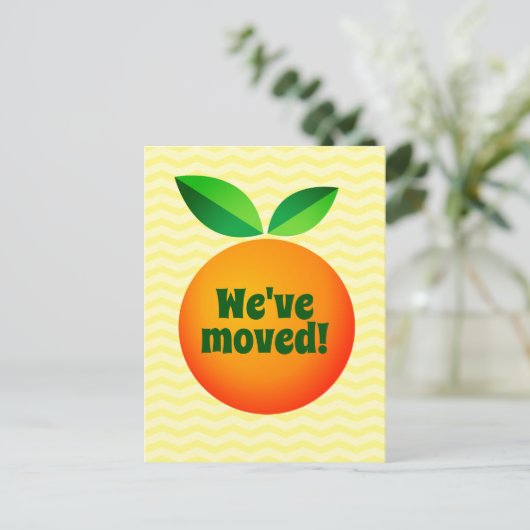 Grappig kikker cartoon van adreswijziging die we h briefkaart (Staand voorkant)