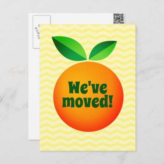 Grappig kikker cartoon van adreswijziging die we h briefkaart (Voorkant / Achterkant)