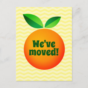 Grappig kikker cartoon van adreswijziging die we h briefkaart