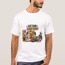 Grappig kikker kantoor humor T-shirt