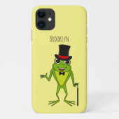 Grappig kikker met bovenste hoed cartoon Case-Mate iPhone case (Achterkant)