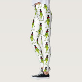 Grappig kikker met bovenste hoed cartoon leggings (Links)