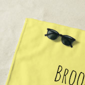 Grappig kikker met bovenste hoed cartoon strandlaken (In situ)