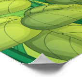 Grappig kikker met tongen uit poster (Hoek)