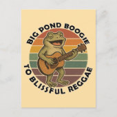 Grappig kikkergezang briefkaart (Voorkant)