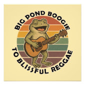 Grappig kikkergezang foto afdruk (Voorkant)