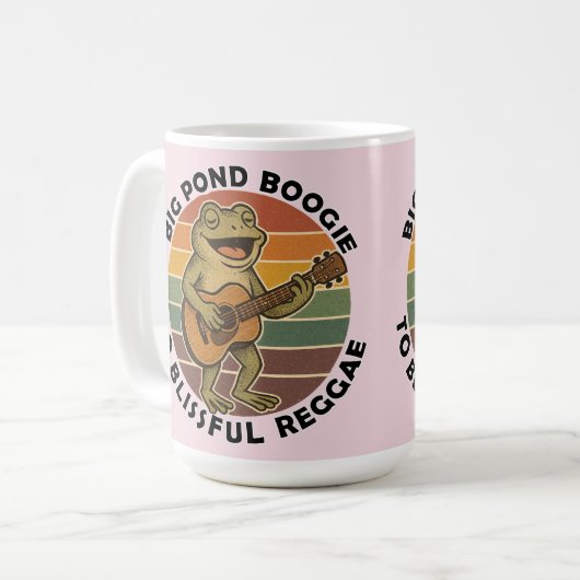 Grappig kikkergezang koffiemok (Voorkant links)