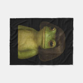 Grappig kikkermeisje Bob Hair Meme Art Fleece Deken (Voorkant (Horizontaal))