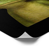 Grappig kikkermeisje Bob Hair Meme Art Poster (Hoek)