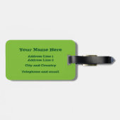 Grappig kikkerprins "Kus me!" Bagagelabel (Achterkant horizontaal)