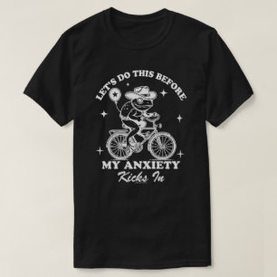 Grappig Kikkershirt - Cowboy Padd met zijn fiets T-shirt