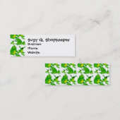 Grappig kikkervisje, angry Mad nieuwsgierige gekwe Mini Visitekaartje (Voorkant / Achterkant)