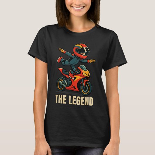 Grappig Kind Aura Farming op de motor - Funny Indo T-shirt (Voorkant)