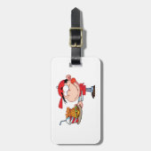 Grappig Kind Fastfood Lover Burger, Friet en Drink Bagagelabel (Voorkant verticaal)