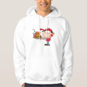 Grappig Kind Fastfood Lover Burger, Friet en Drink Hoodie (Voorkant)