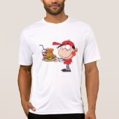 Grappig Kind Fastfood Lover Burger, Friet en Drink T-shirt (Voorkant)