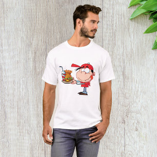 Grappig Kind Fastfood Lover Burger, Friet en Drink T-shirt