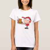 Grappig Kind Fastfood Lover Burger, Friet en Drink T-shirt (Voorkant)