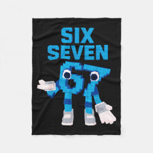 Grappig Kind Meme Zes Zeven 6 7 Italiaans Brainrot Fleece Deken