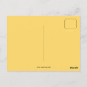 Grappig kind op een tandem vintage briefkaart (Achterkant)