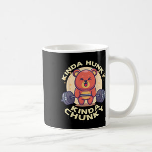 Grappig Kinda Chunky Kinda Hunky Bodybuilding Gym Koffiemok