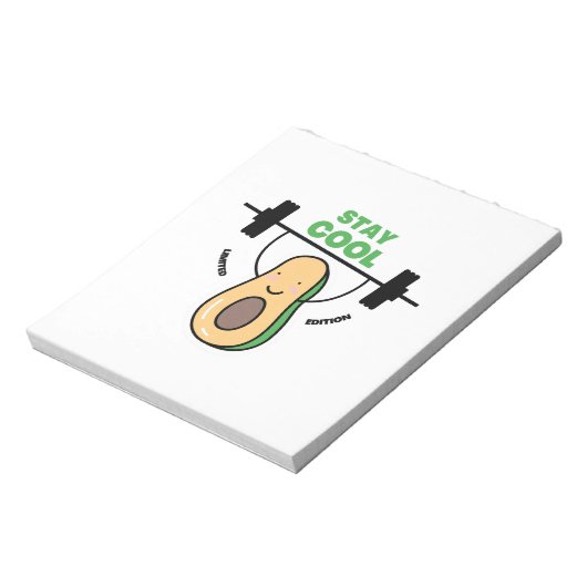 Grappig kinder blijf cool voor school notitieblok (Linkerzijde)