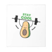 Grappig kinder blijf cool voor school notitieblok (Voorkant)