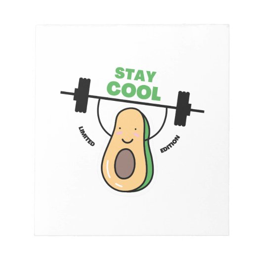 Grappig kinder blijf cool voor school notitieblok (Voorkant)