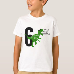 Grappig Kinder gepersonaliseerde verjaardag dinosa T-shirt