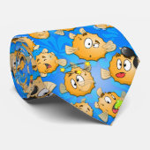 Grappig kinder stropdas met Puff (Opgerold)