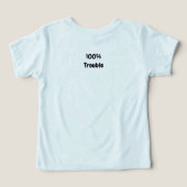 Grappig kinder T-shirt 100% problemen (Design achterkant)