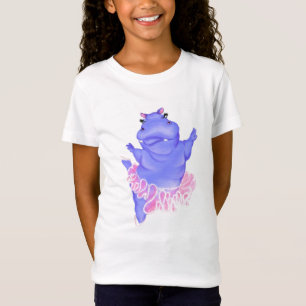 Grappig Kinder T-shirt Ballerina Hippo Ballet Danc