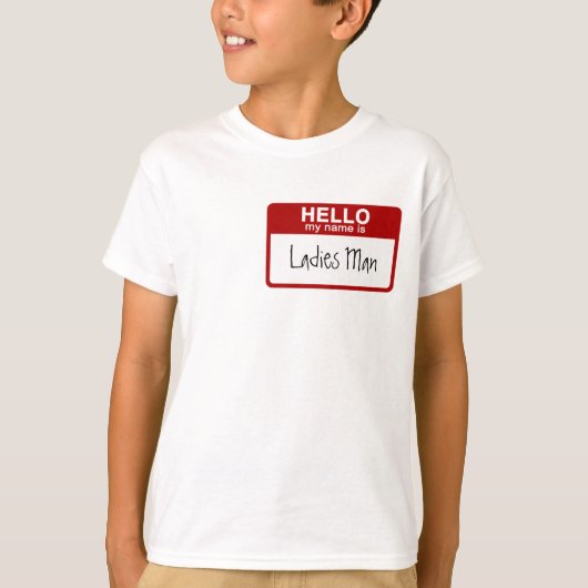 Grappig Kinder T-Shirt Hallo mijn naam is Dames Ma (Voorkant)