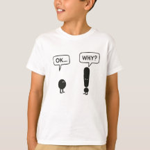 Grappig Kinder T-Shirt – “OK… WAAROM?” Minimalisti
