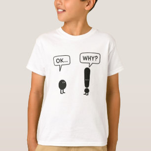 Grappig Kinder T-Shirt – “OK… WAAROM?” Minimalisti