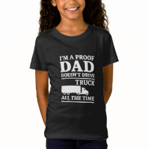 Grappig kinder T-shirt voor vrachtwagenchauffeur v