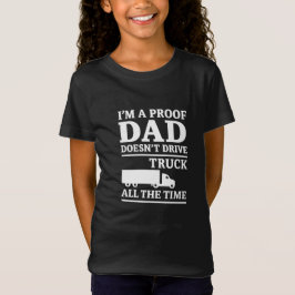 Grappig kinder T-shirt voor vrachtwagenchauffeur v