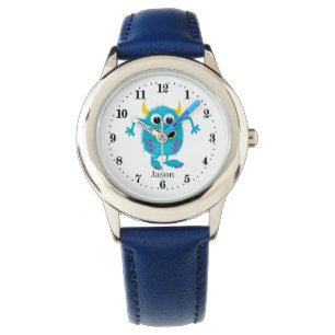 grappig kinder unisex monster horloge