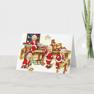 Grappig kinder Xmas wenskaart Feestdagen Kaart