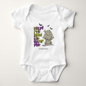 Grappig Kindgewikkeld Mumy Baby Groen ID683 Romper (Voorkant)