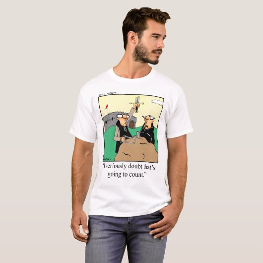 Grappig King Arthur T-shirt (Voorkant volledig)