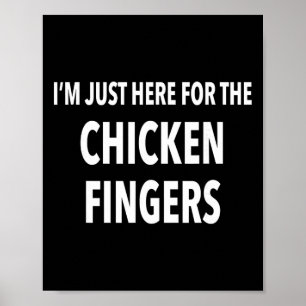 Grappig Kip Finger Cadeau T-shirt  Poster