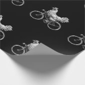 Grappig Kip Rijden Fietser Leuke Dier Liefde Cadeaupapier (Hoek)