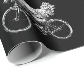 Grappig Kip Rijden Fietser Leuke Dier Liefde Cadeaupapier (Rol Hoek)